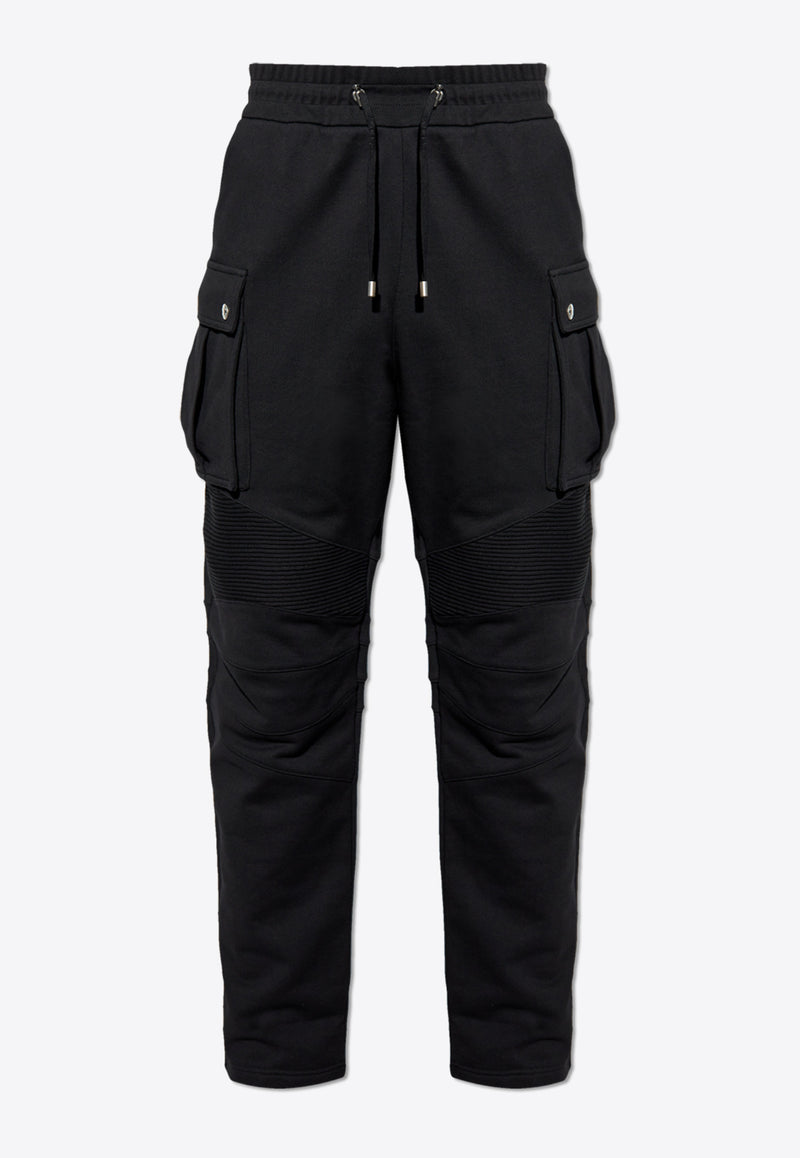 Ribbed-Panel Track Pants