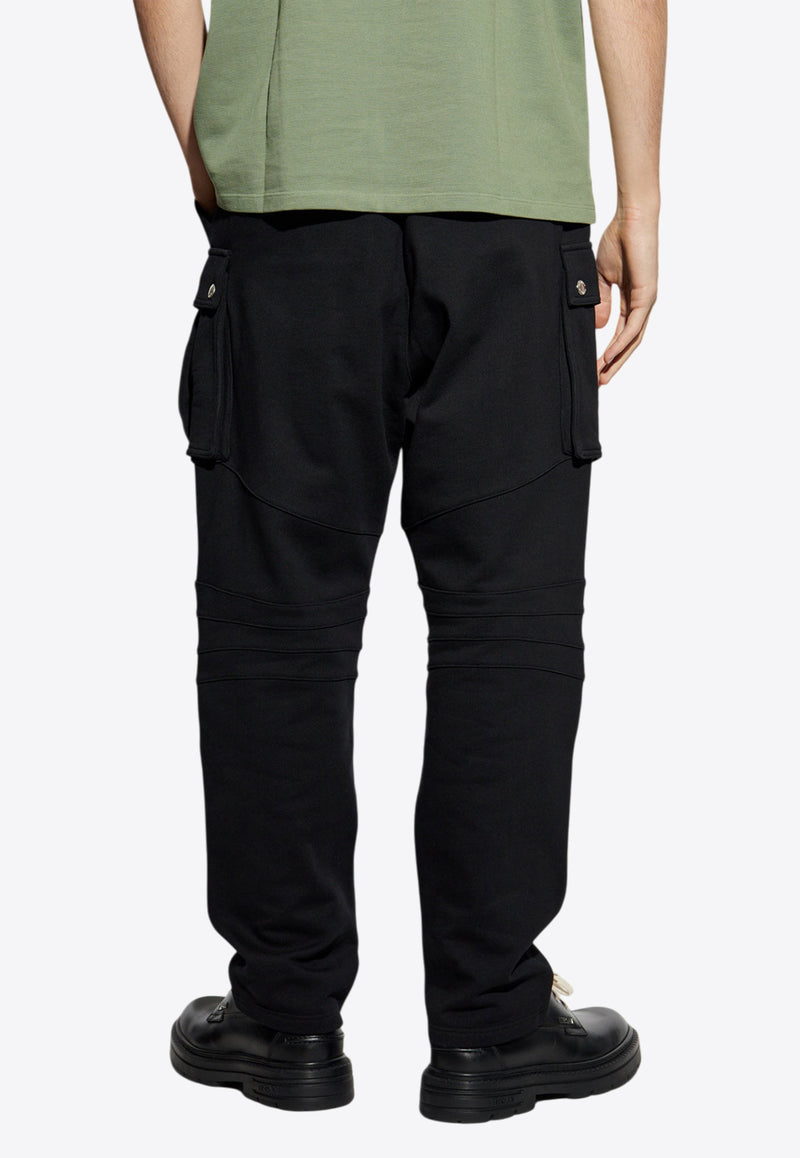 Ribbed-Panel Track Pants