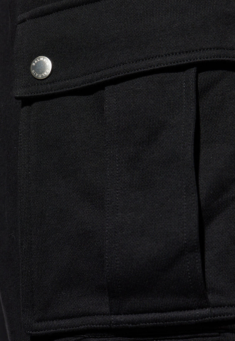 Ribbed-Panel Track Pants