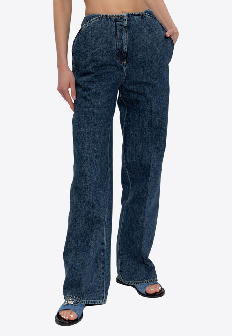 جينز قصير بقَصة ساق مُستقيمة