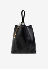 Spin Grained Leather Tote Bag