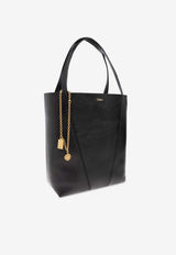Spin Grained Leather Tote Bag