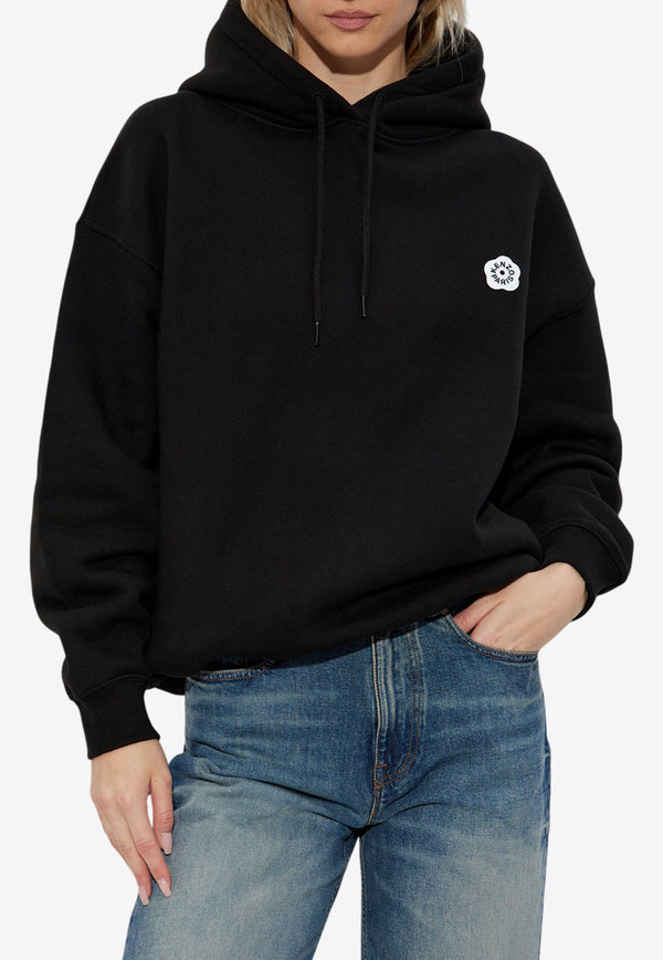 Kenzo Logo-Embroidered Hooded Sweatshirt FF52SW175 4MB-99J