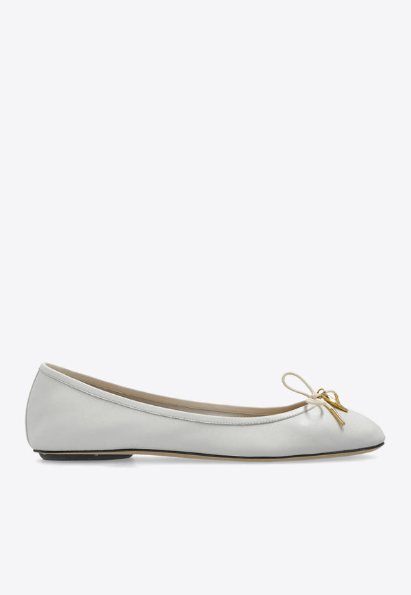 Iris Bow-Embellished Ballet Flats