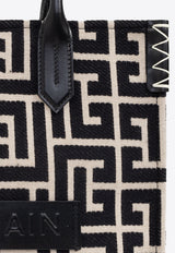 Balmain B-Army 36 Tote Bag Monochrome EN1FF939 TJDC-GFE