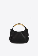 Moschino Small Handle Me Leather Shoulder Bag Black MC4198PP1M OA0-000