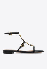 صندل فلات كاليندا من الجلد