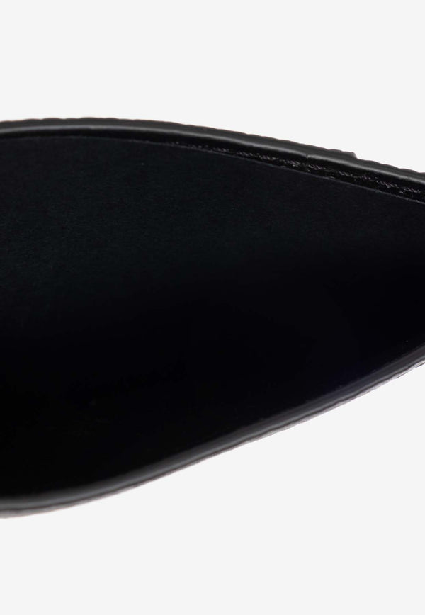 Logo-Stamp Leather Cardholder