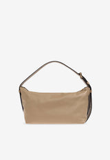 Moschino Slouchy Leather Shoulder Bag Beige MC4159PP1M OA0-104