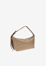 Moschino Slouchy Leather Shoulder Bag Beige MC4159PP1M OA0-104