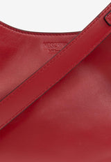 Moschino Slouchy Leather Shoulder Bag Red MC4198PP1M OA0-500