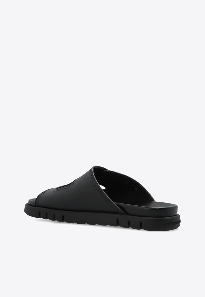 صندل من الجلد بحزام مزدوج