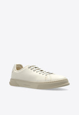 Grainy Leather Low-Top Sneakers