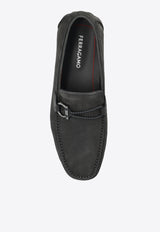 Ferragamo Front 4 Gancini Buckle Loafers 02B796 FRONT 4 778848 DARK SILVER