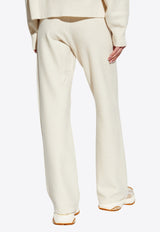 Versace Wool-Blend Flared Towel Pants Cream 1013430 1A10005-1W540