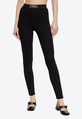 Versace Logo-Patched Leggings Black 1016403 1A12037-1B000