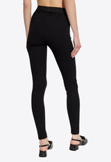 Versace Logo-Patched Leggings Black 1016403 1A12037-1B000