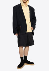 Gros Grain Logo-Patch Hoodie