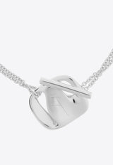 سوار سلسلة من الفضة بشعار فارا مزدوج