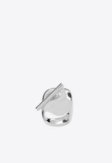 Ferragamo Vara Stud Earrings Silver 780022 EAR VARA 780615-ARGENTO