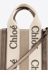 Chloé Small Woody Crossbody Bag Beige CHC25SS397 O81-074