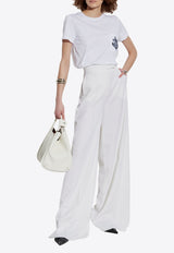 Max Mara Acacia Jersey T-shirt with Embroidery White ACACIA 2511941031-007