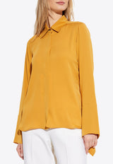 Max Mara Grecia Silk Charmeuse Shirt Yellow GRECIA 2511111031-021