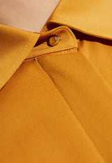 Max Mara Grecia Silk Charmeuse Shirt Yellow GRECIA 2511111031-021