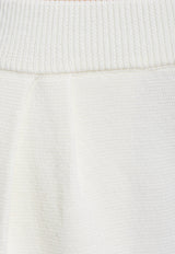 Max Mara Medium Wide-Leg Wool Pants White MEDIUM 2511331021-001