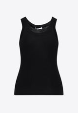 Max Mara Eliadi Ribbed Wool Top Black ELIADI 2511361021-008