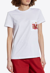 Max Mara Nunzio Logo-Embroidered T-shirt White NUNZIO 2511941021-004