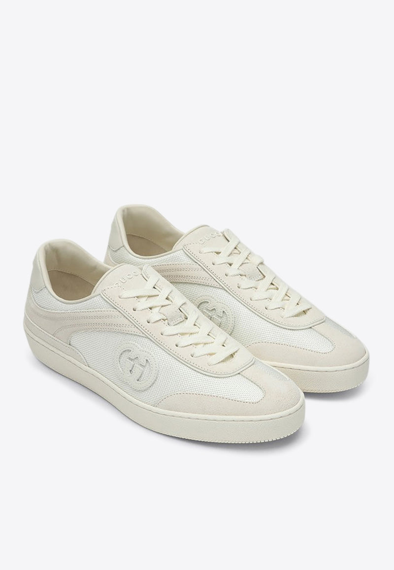 Gucci G75 Suede and Leather Sneakers White 812656AADM0/Q_GUC-9110