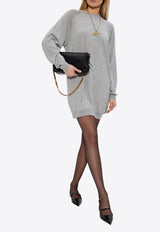 Backless Wool-Blend Dress