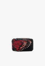 Alexander McQueen Beaded T-bar Box Clutch Bag Multicolor 8137151HBC2 8500