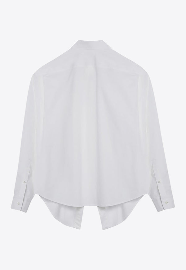 Balenciaga Asymmetrical Buttoned Shirt White 814101TNM60/Q_BALEN-9000