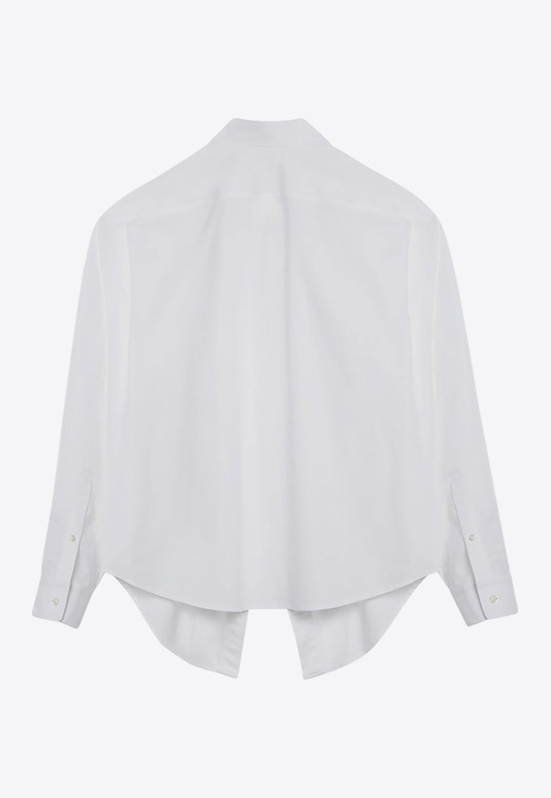 Balenciaga Asymmetrical Buttoned Shirt White 814101TNM60/Q_BALEN-9000