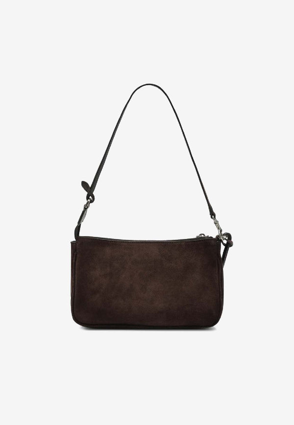 Balenciaga Rodeo Suede Shoulder Bag Brown 8141112AB4G/R_BALEN-2308