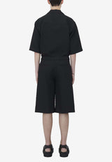 Alexander McQueen Skull Jacquard Bermuda Shorts Black 814209QRABU 1010