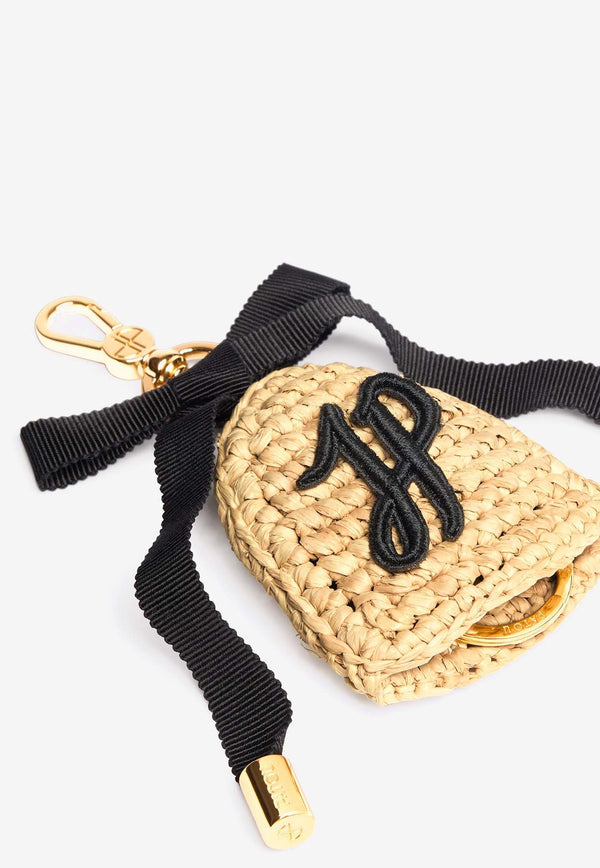 Patou JP Logo Bell-Shaped Key-Ring Beige AC0910215_102V