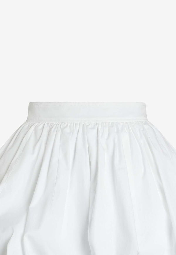 Patou High-Waist Mini Bubble Skirt  White SK0430017_001W