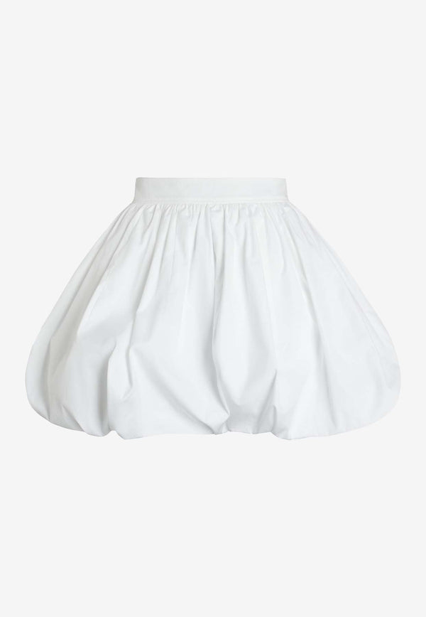 Patou High-Waist Mini Bubble Skirt  White SK0430017_001W