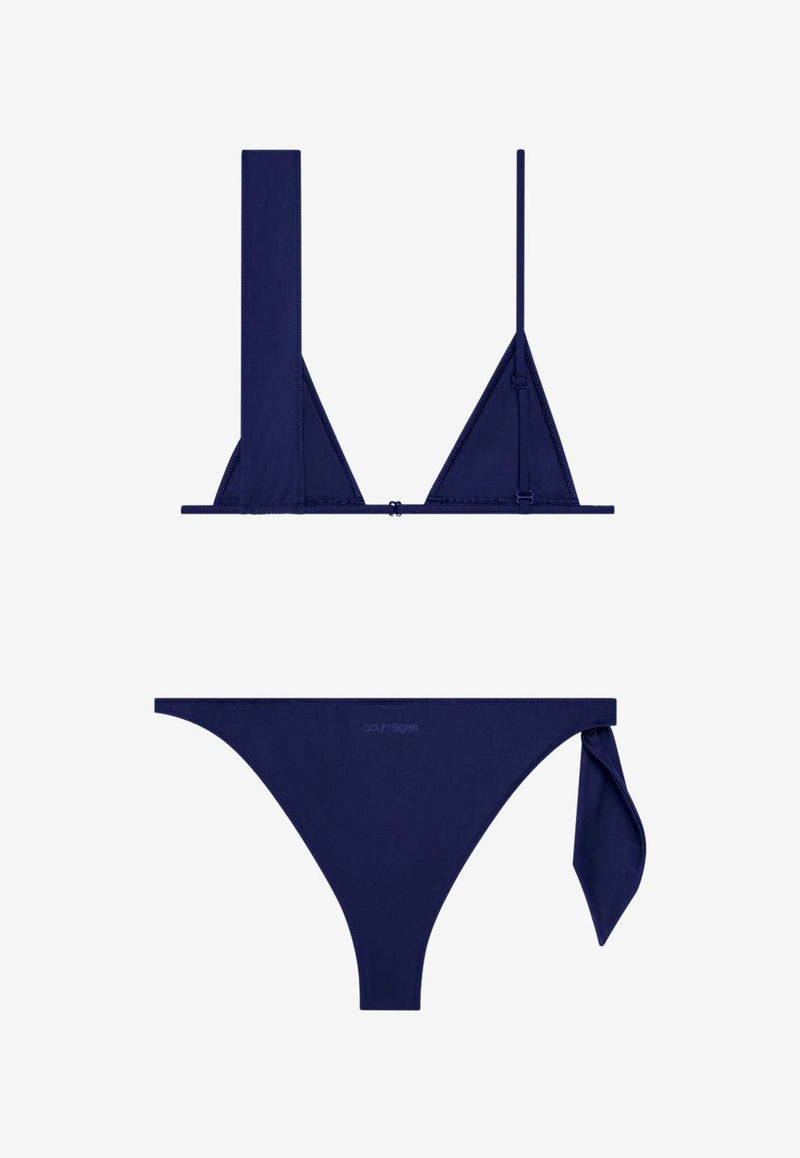 Courrèges Scarf Triangle Bikini Navy 125JMB044PA0043_7075