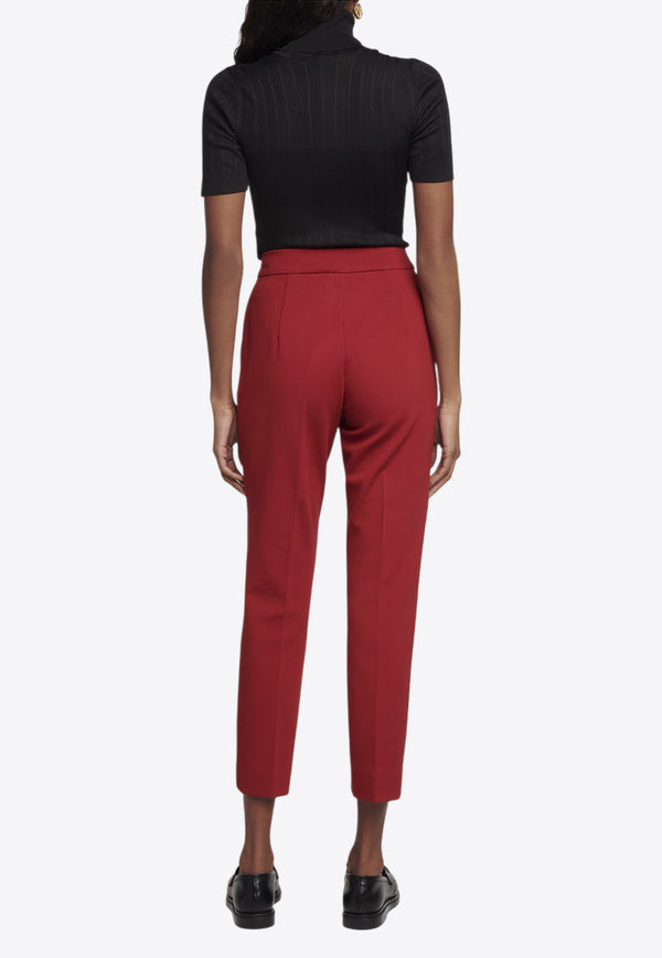 Max Mara Pegno Viscose Pants Red 2511781011600PEGNO_007