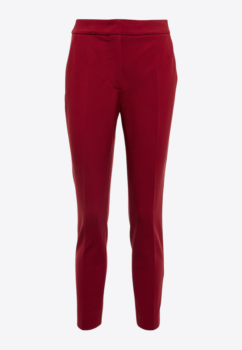 Max Mara Pegno Viscose Pants Red 2511781011600PEGNO_007