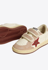 Golden Goose DB Kids Boys Ball Star Leather Sneakers White GYF00501F006801_80930