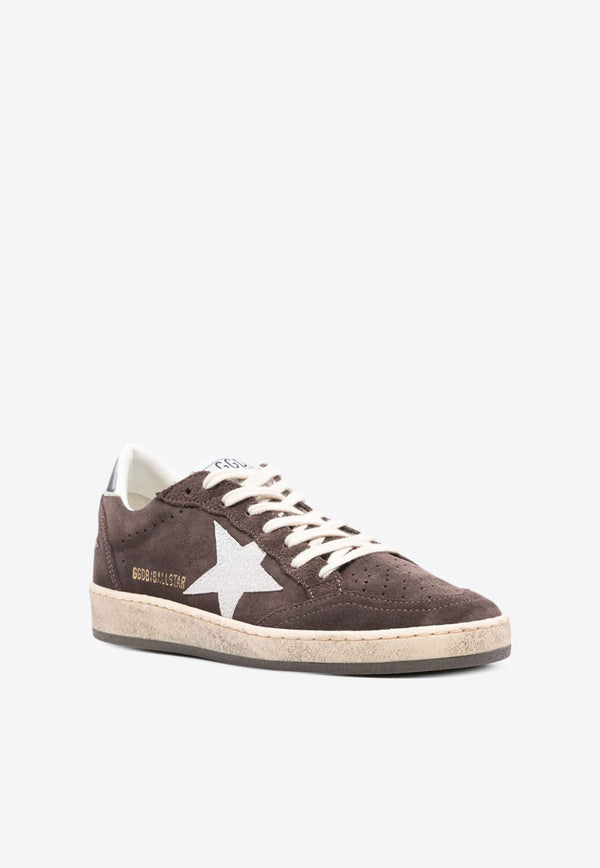 Golden Goose DB Ball Star Suede Low-Top Sneakers Brown GWF00117F006854_60574