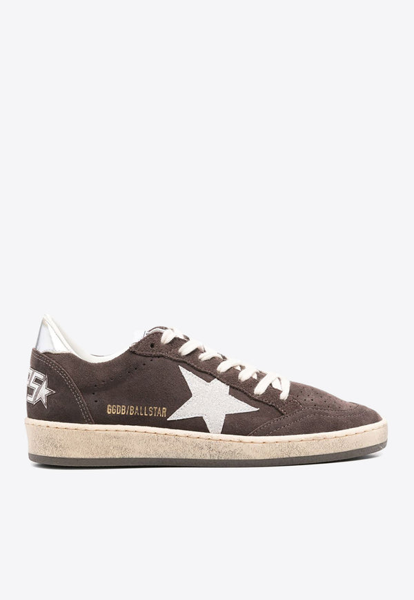 Golden Goose DB Ball Star Suede Low-Top Sneakers Brown GWF00117F006854_60574