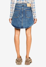 JW Anderson Curved Mid-Rise Mini Skirt Blue DK0026PG1619_172