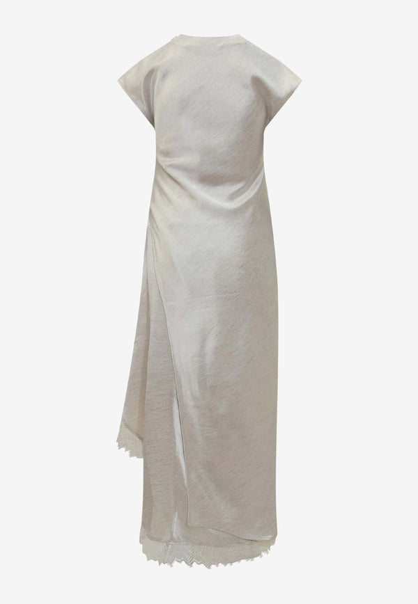 JW Anderson Lace-Trim Layered Maxi Dress White DR0470PG1693_002