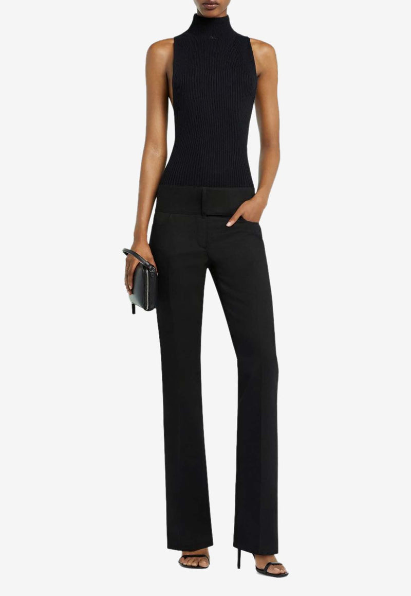 Courrèges Bootcut Belted Pants Black 125CPA316PL0178_9999